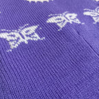 Baby Sweater | Woolen Romper | Lavender with Butterfly