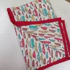 Jaipur Cotton Blanket |Pink Car