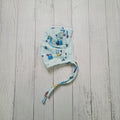 Flannel Bonnet Caps | Blue Hello Teddy