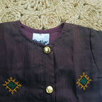 Ethnic wear Set for Boys | Kashida Coffee Brown | Shirt & Pant