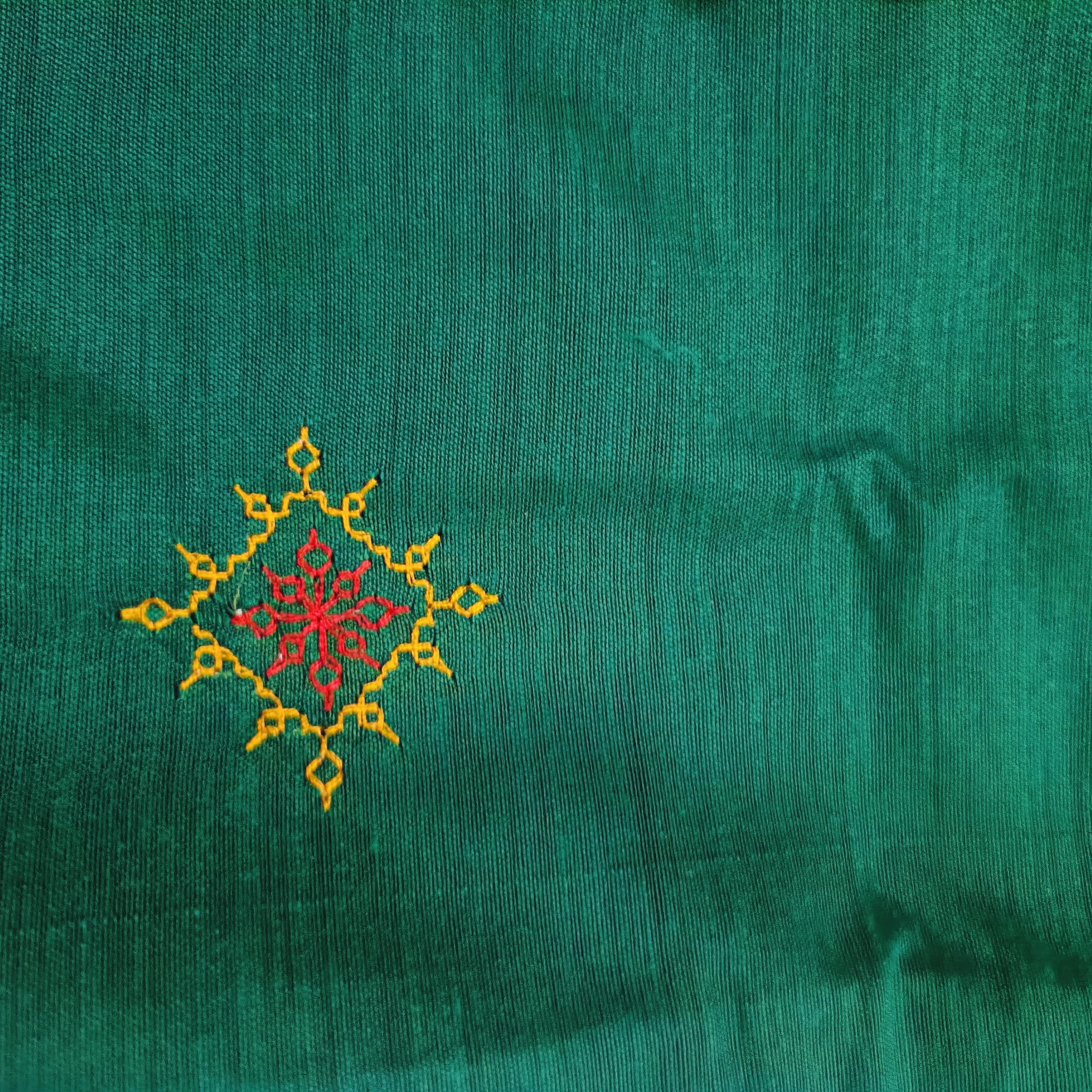 Ethnic wear Set for Boys | Kashida Peacock Green | Shirt & Pant
