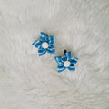 Lehariya Flower Hair Clip - Blue
