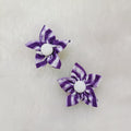 Lehariya Flower Hair Clip - Purple