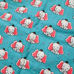 Jaipur Cotton Blanket |Sky blue Elephant
