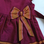 Ethnic dresses for baby girl | Khun Rani pink | Bow