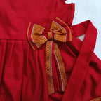 Ethnic dresses for baby girl | Khun Red | Bow