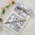 Jaipur Cotton Baby Blanket | Grey Panda