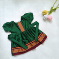 Ethnic dresses for baby girl | Green | Centre Stripe