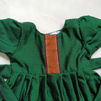Ethnic dresses for baby girl | Green | Centre Stripe
