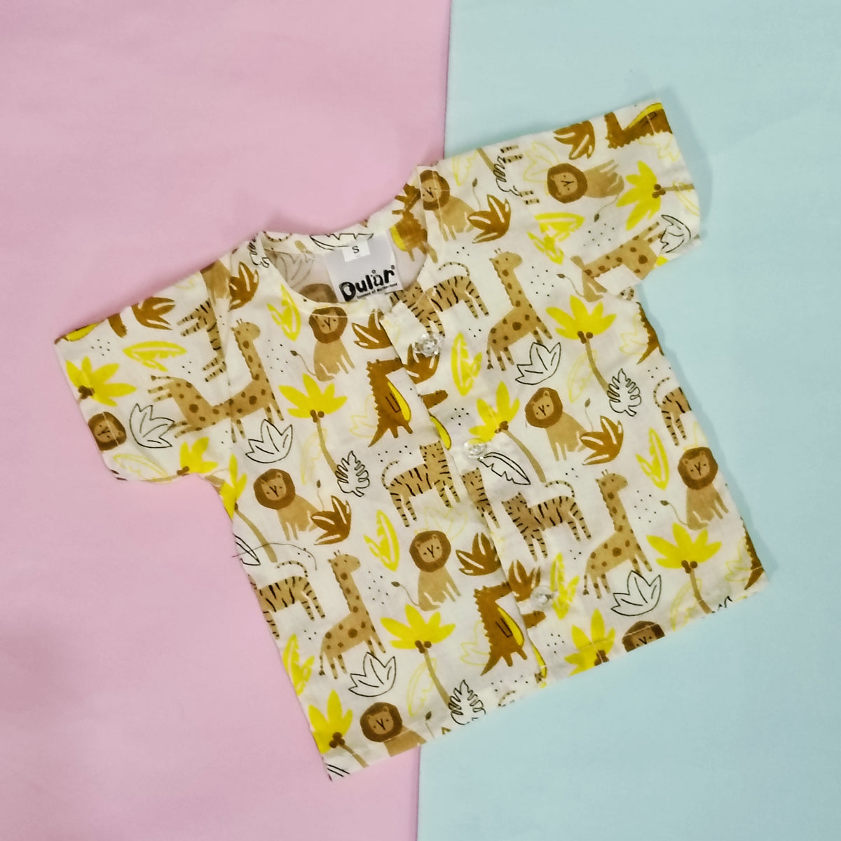 Cotton Front Open Jhabla | Camel, Animal, Strawberry | Pack of 3