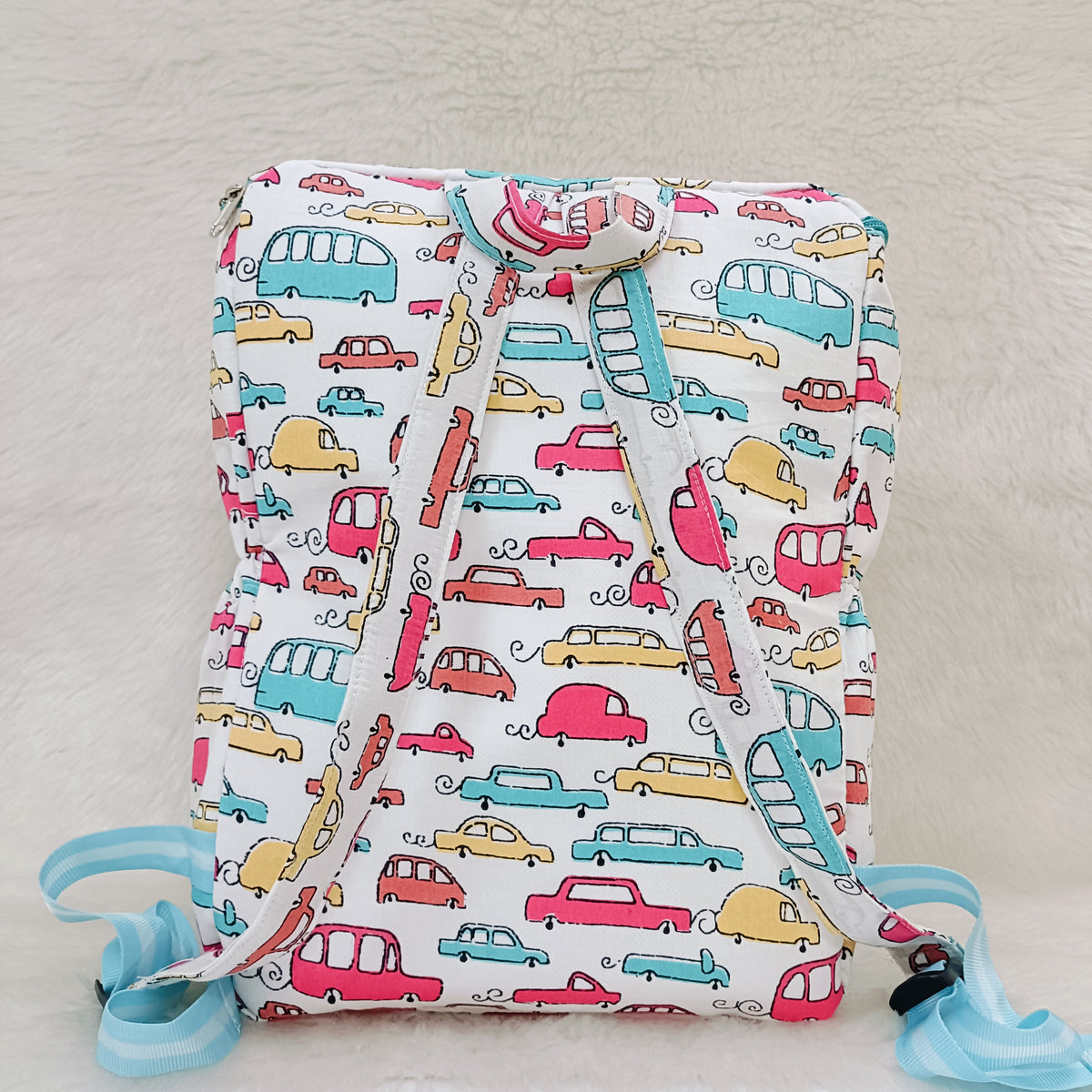 Diaper Bag | Pink Car