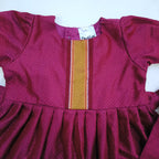 Ethnic dresses for baby girl | Rani pink | Centre Stripe