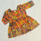 Kurta Set for Girls | Orange Flower
