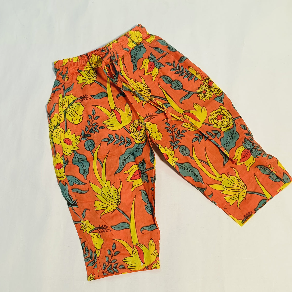 Kurta Set for Girls | Orange Flower