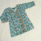 Kurta Set for Girls | White Floral With dupatta