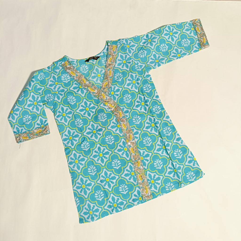 Kurta Set for Girls | Sea Green With dupatta