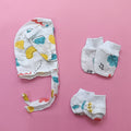Muslin Cap, Mittens, Socks | Unicorn