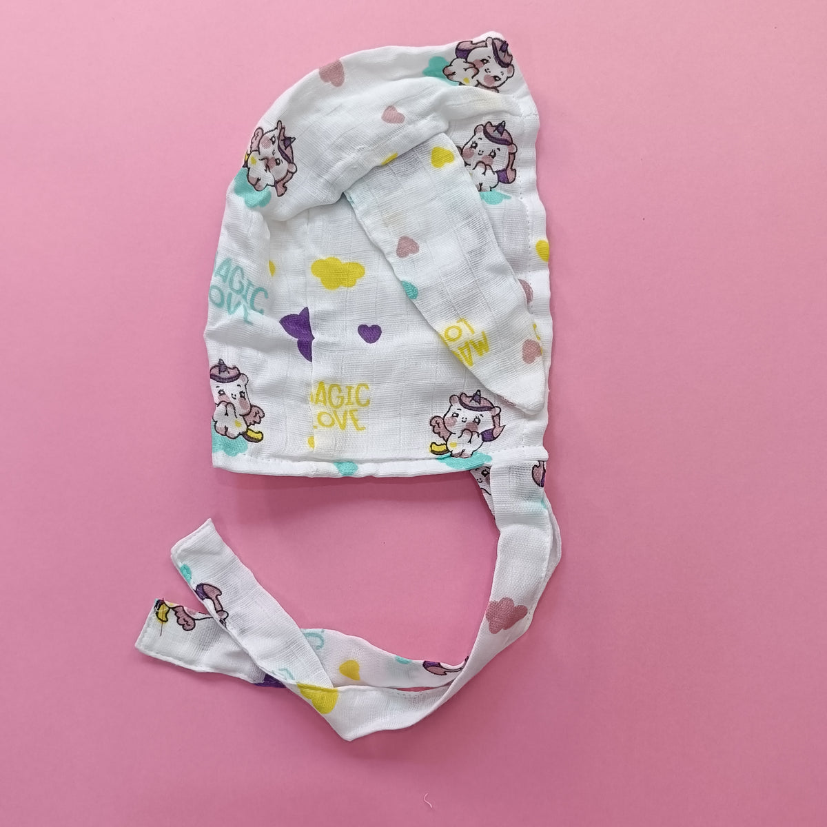Muslin Cap,Mittens,Socks Set | Unicorn