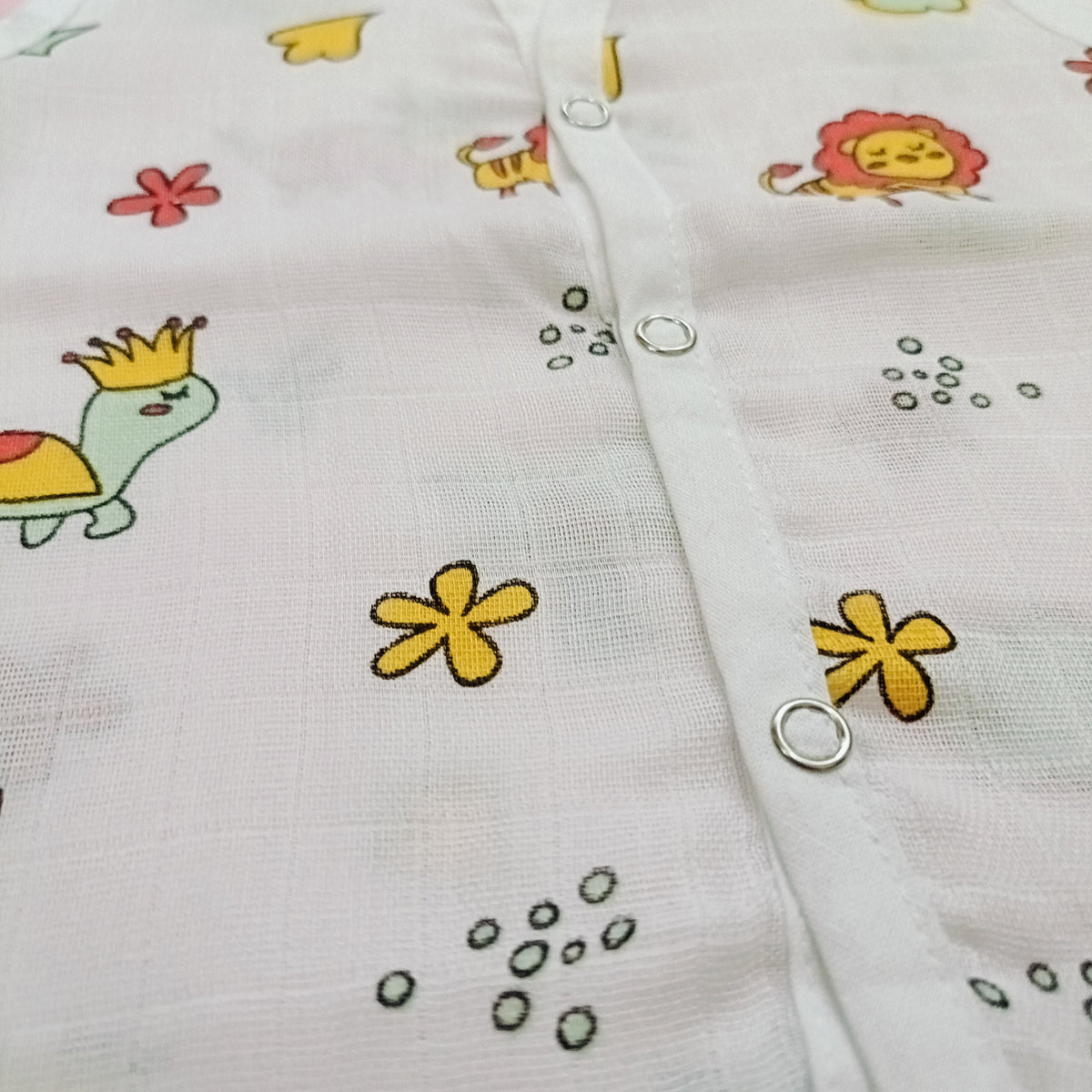 Muslin Front Open Jhabla | Twit Bird & Dear Been (Pack of 2)