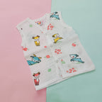 Muslin Front Open Jhabla | Panda & Dear (Pack of 2)