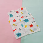 Muslin Front Open Jhabla | Sun & Floral (Pack of 2)