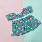 Baby Girl Jhabla | Lotus & Elephant | Pack of 2