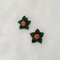 Khan Flower Hair Clip- Green