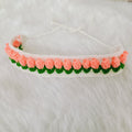Crochet Hair Belt - Peach