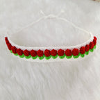 Crochet Hair Belt - Red