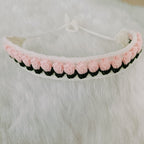 Crochet Hair Belt - Baby Pink