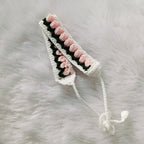 Crochet Hair Belt - Baby Pink
