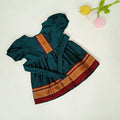 Ethnic dresses for baby girl | Peacock Green | Centre Stripe