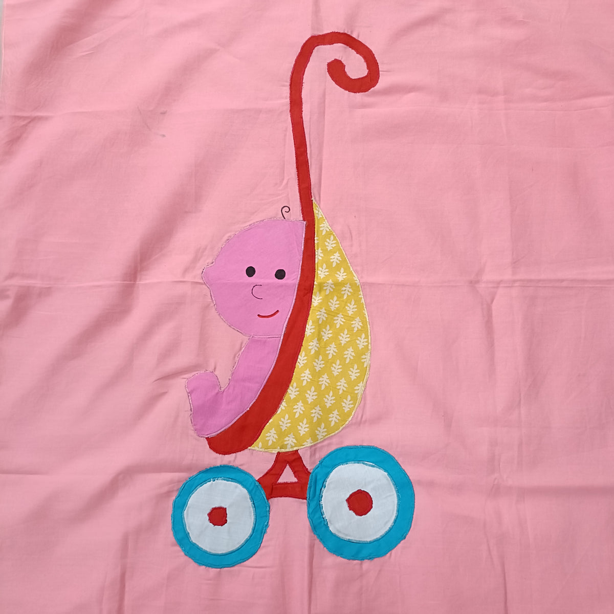 Patchwork Holding Sheet | Baby On Cart