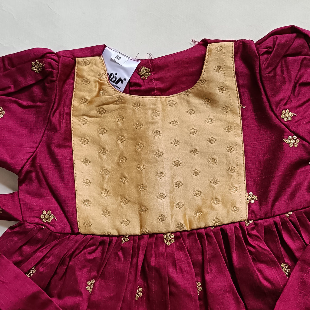Ethnic dresses for baby girl | Zari Butti | Pink