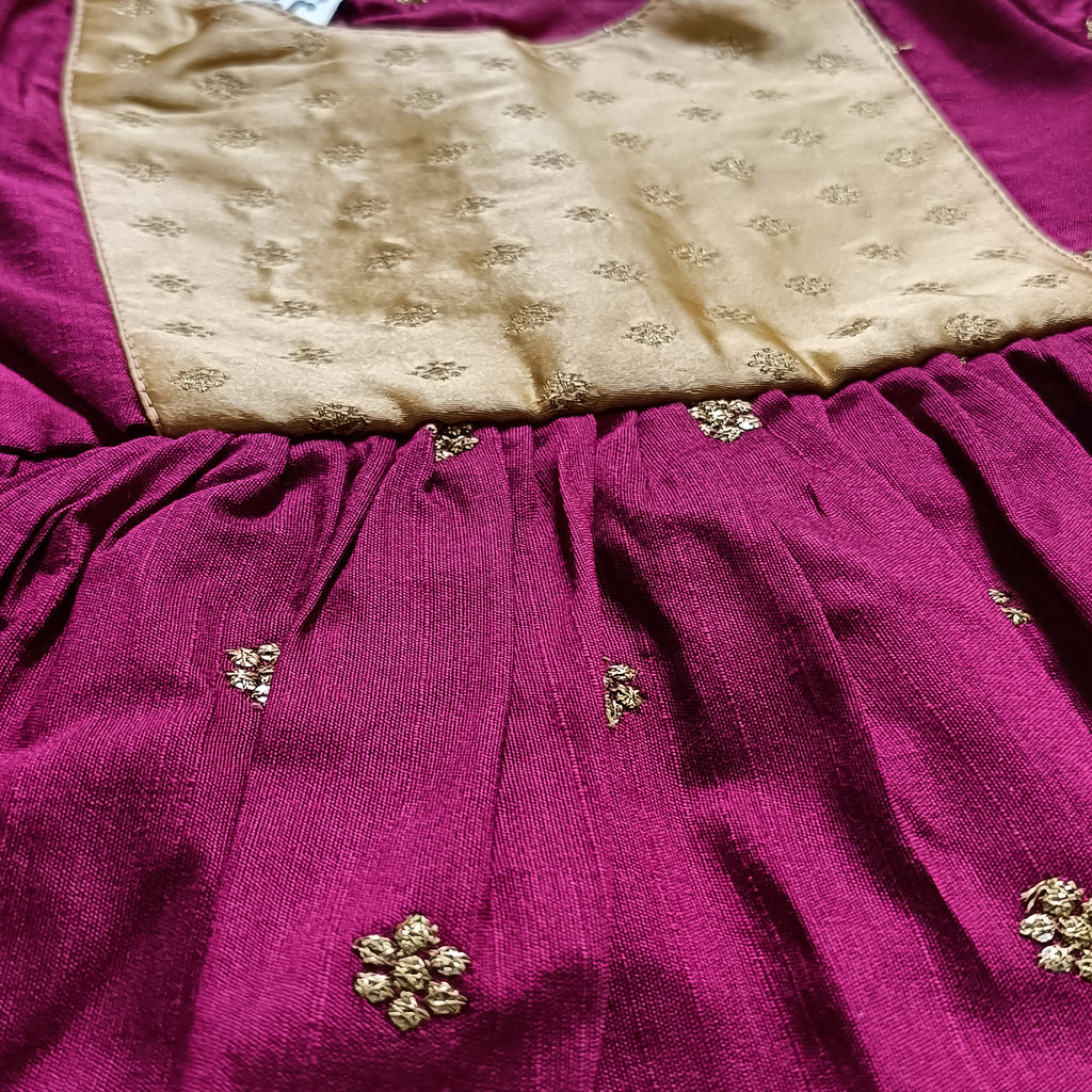 Ethnic dresses for baby girl | Zari Butti | Pink