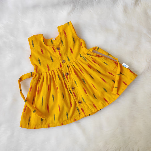 Cotton Frock -Yellow