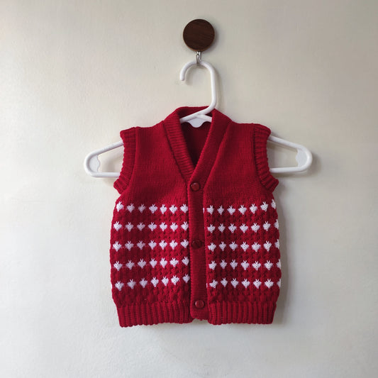 Half Sweater- Red