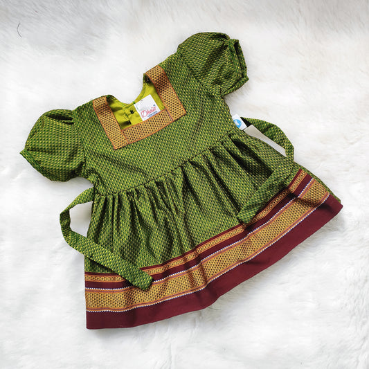 Khan Frock - Olive