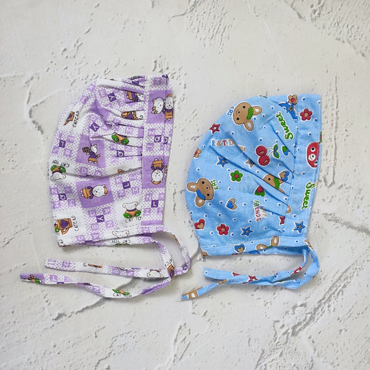 Cotton Bonnet Cap (Pack of 2 )
