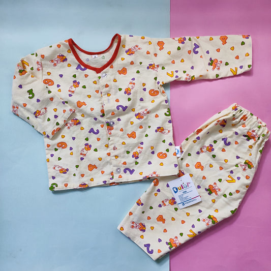 Cotswool Night Suits- Orange Numbers