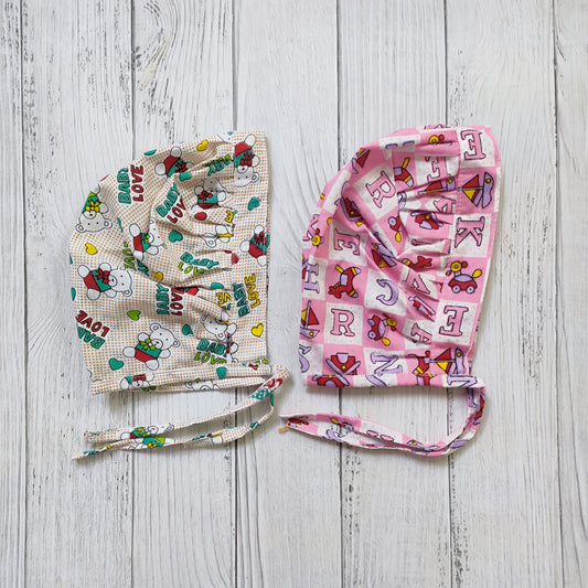 Cotton Bonnet Cap (Pack of 2)