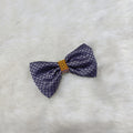 Khan Bow Hair Clip- Grey