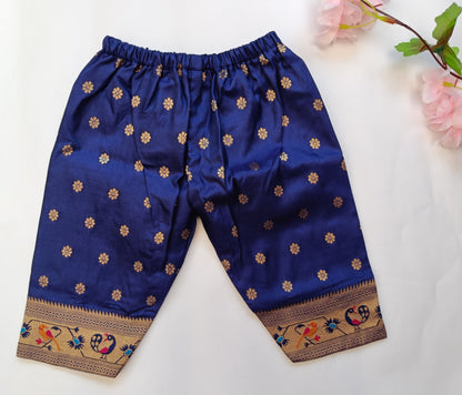 Paithani Co-Ord Set for Girls | Blue