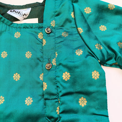 Kurta for Boys | Paithani | Peacock Green
