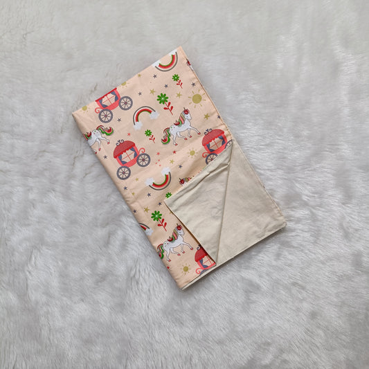 Baby Holding Sheet | Cotton | Peach Unicorn
