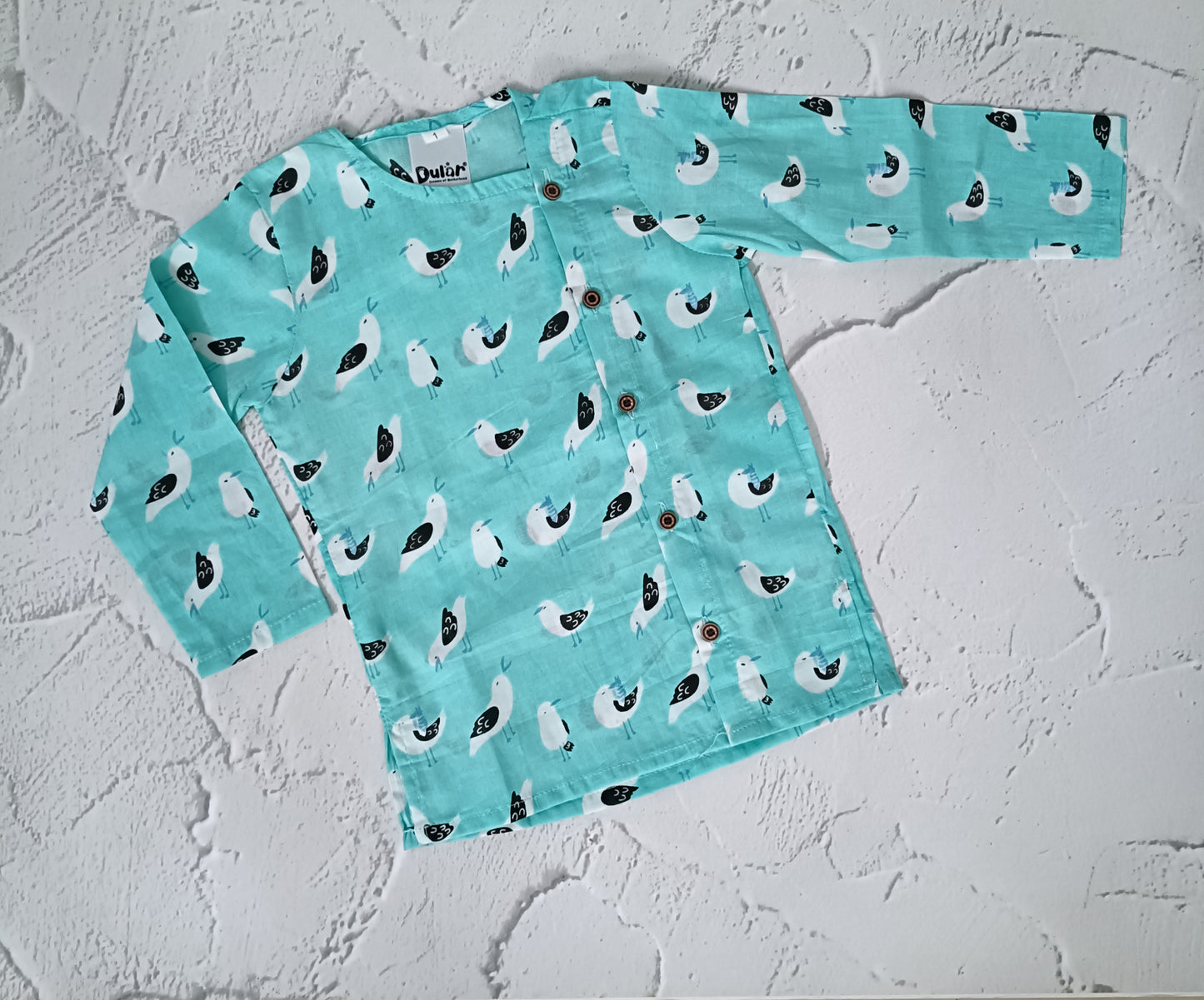 Cotton Short Kurta for Boys | Mint Sparrow