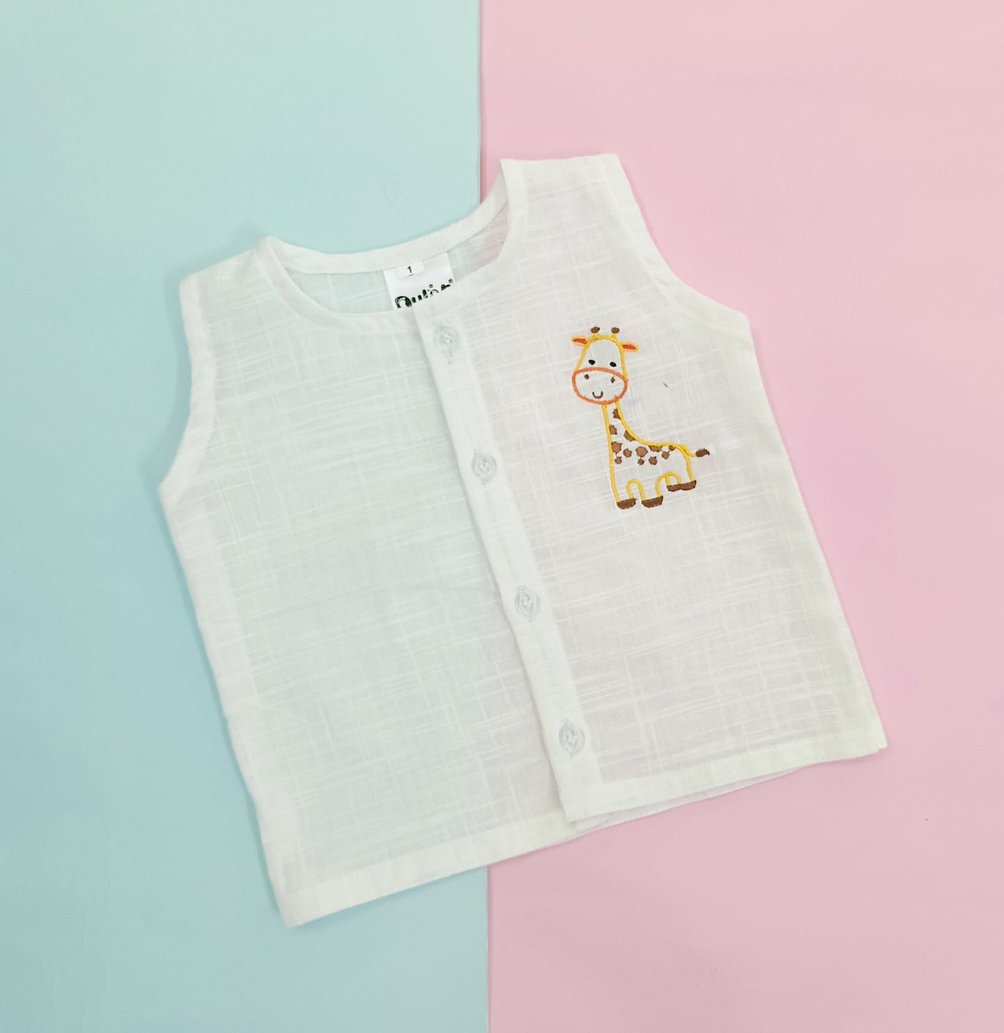 Embroidery Jhabla  - Giraffe & Elephant (Pack of 2)