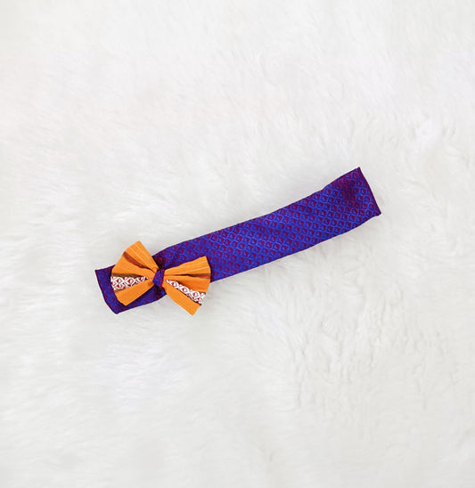 Khun Hair Band with contrast bow  - Purple