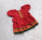 Balantvida | Khun | Girl | Rajkanya Red & Green Boarder