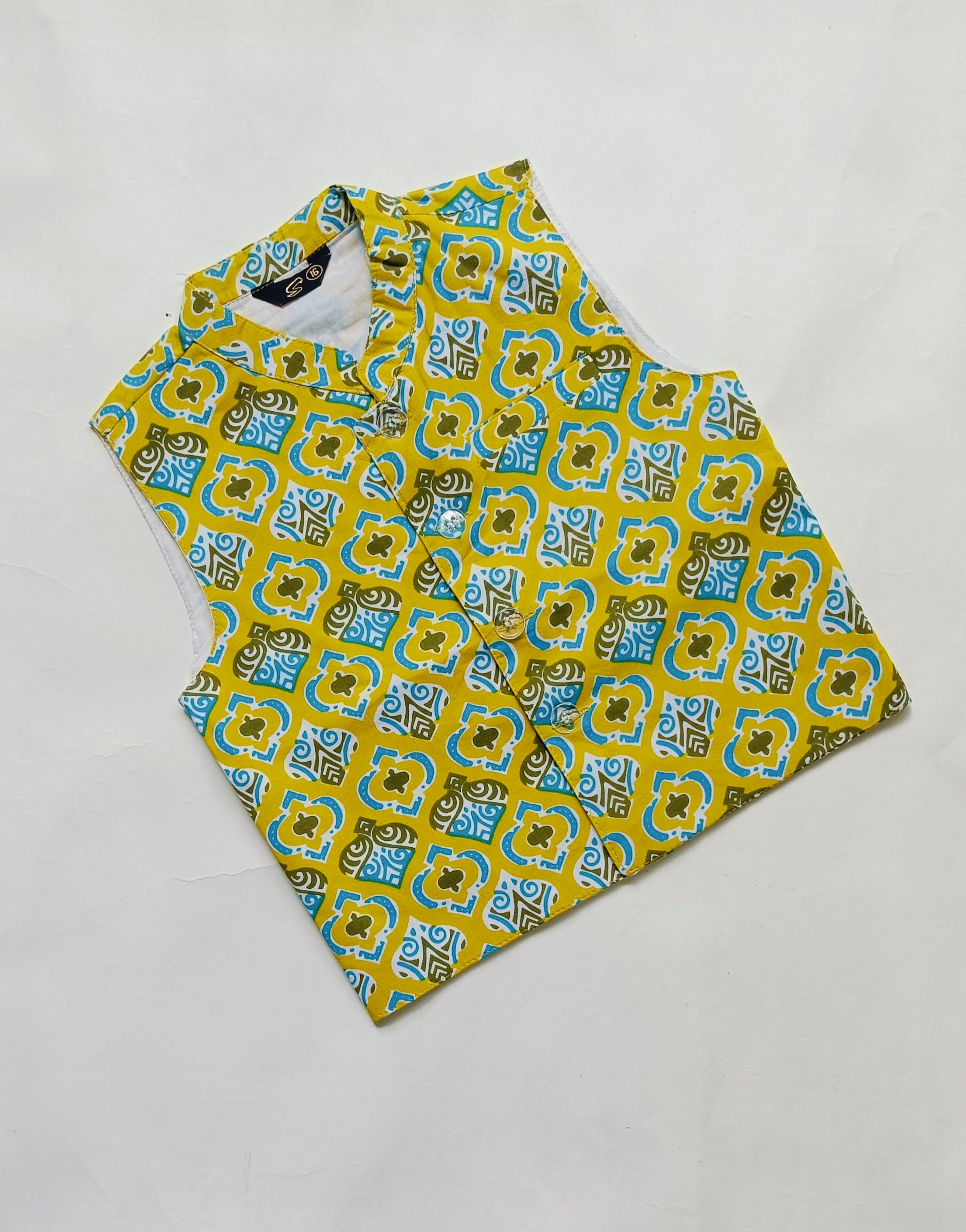 Kurta Pajama Set for Boys | Yellow & Blue